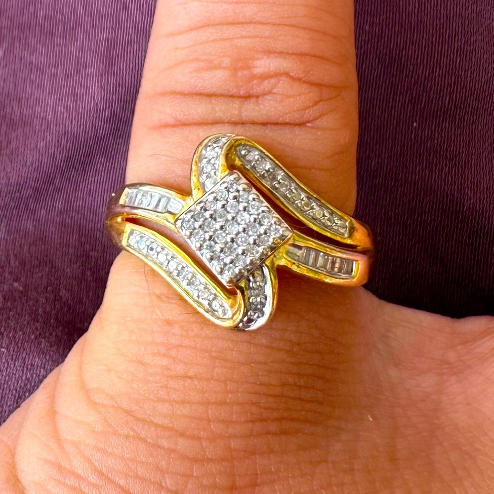 Diamond Cluster Ring - image 3